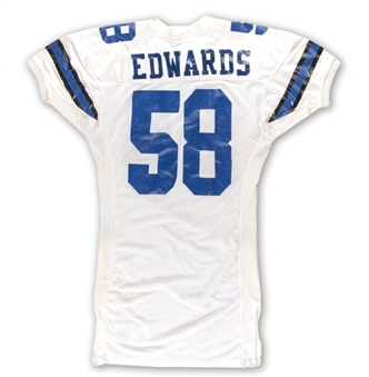 1991 Dixon Edwards Dallas Cowboys Game Used Jersey